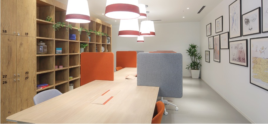 リージャスSPACES名古屋のオフィス内部の画像「オープンスペース」